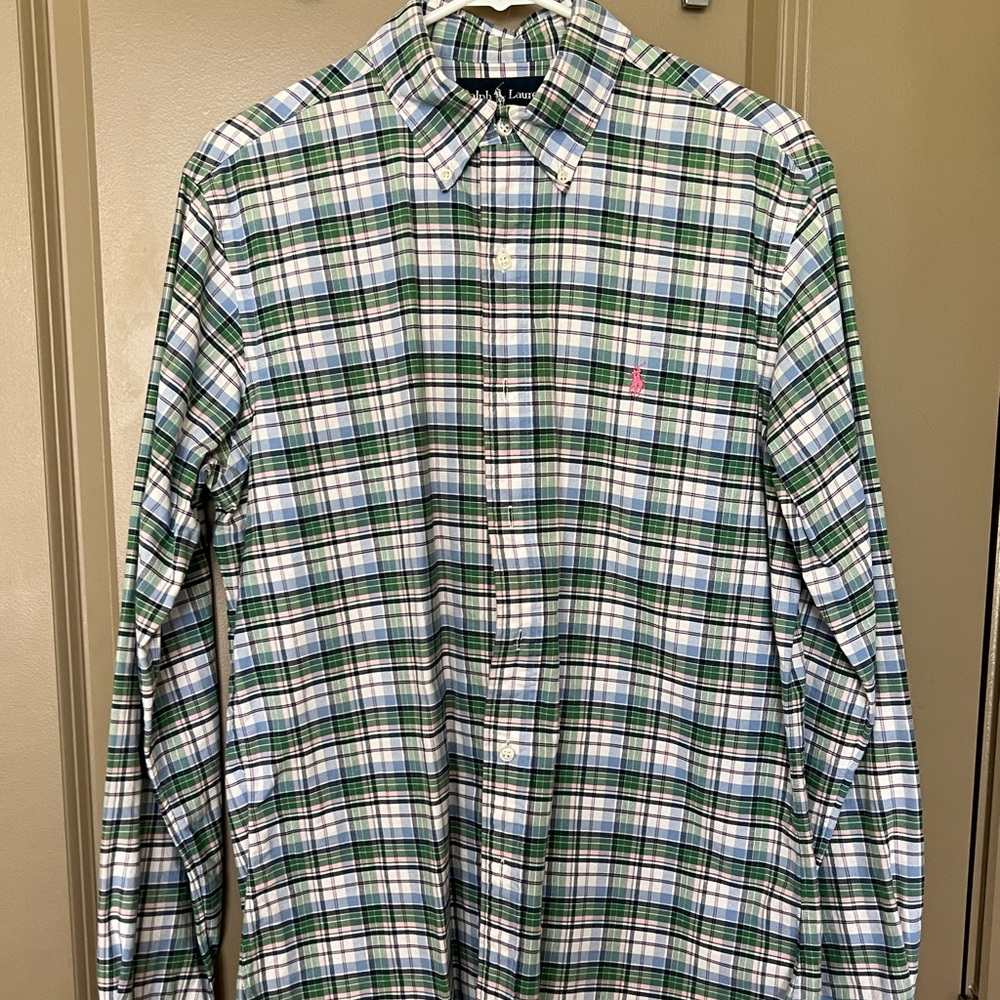 Polo Ralph Lauren Mens Non Iron Button Down Size Medium